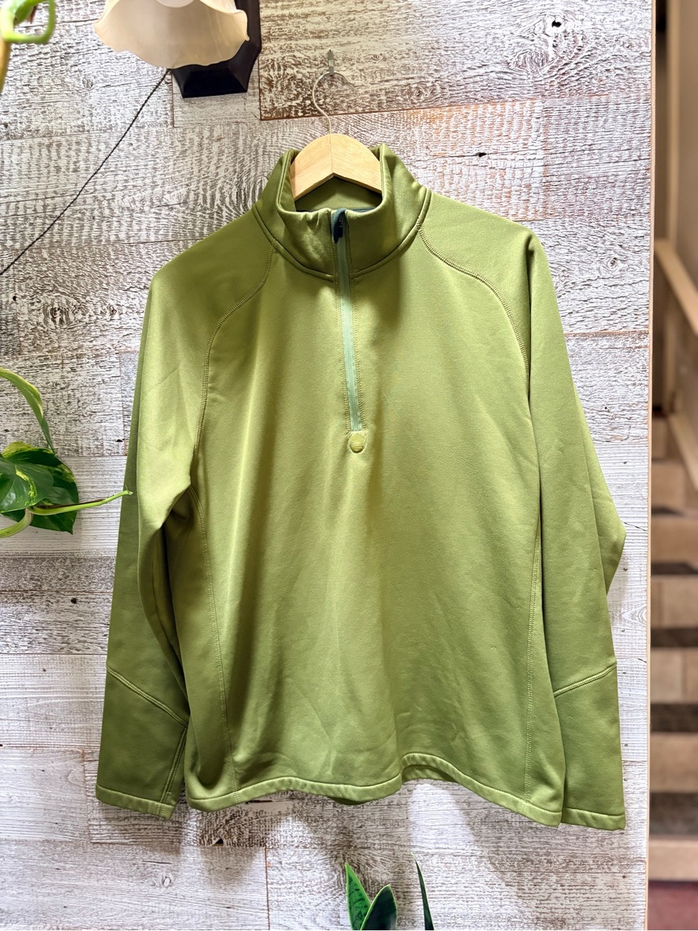 Timberland | Quarter 1/4-Zip Performance Fleece Pullover - Men's L, Olive Green